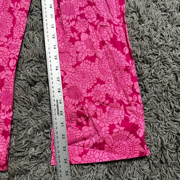 2000s ESPRIT Floral Print Capri Pants Size 9/10 - Picture 6 of 7